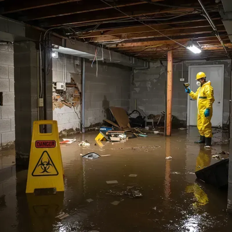 Flooded Basement Electrical Hazard in Shannon, MS Property